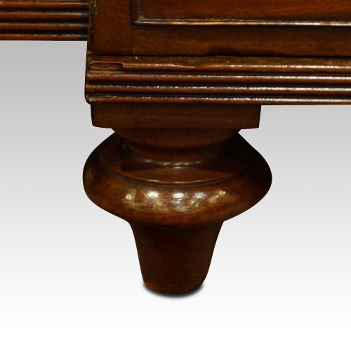 Regency mahogany press turned foot