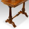 Victorian burr walnut card table end support