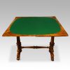 Victorian burr walnut card table open