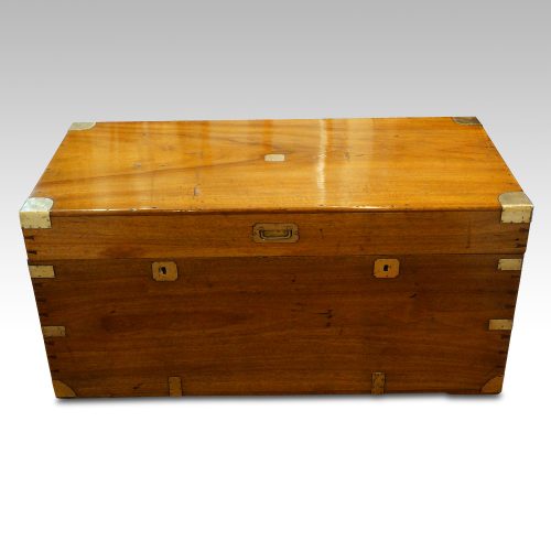 Victorian camphorwood campaign chest