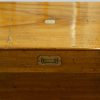 Victorian camphorwood campaign chest top detail
