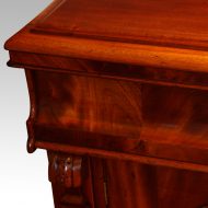 Victorian mahogany 2 door chiffonier arched door drawer