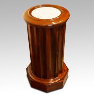 Victorian mahogany circular fluted cabinet large size