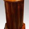 Victorian mahogany circular fluted cabinet large size detail
