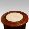 Victorian mahogany circular fluted cabinet large size marble top