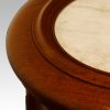 Victorian mahogany circular fluted cabinet large size rim