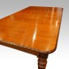 Victorian oak extending dining table length view