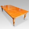 Victorian oak extending dining table top