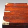 Victorian rosewood brass bound campaign chest top end