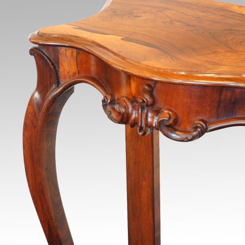 Victorian rosewood console table apron