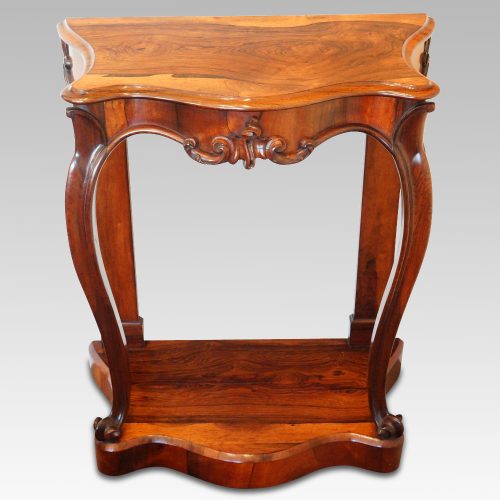 Victorian rosewood console table front