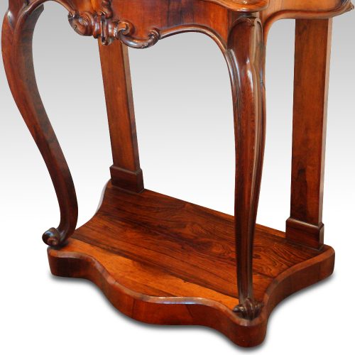 Victorian rosewood console table platform