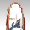 Walnut cheval mirror C.1920 crest