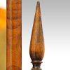 Walnut cheval mirror C.1920 finial