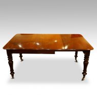 William IV mahogany 1 leaf extending dining table