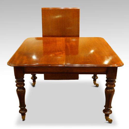 William IV mahogany 1leaf extending dining table closed without leaf