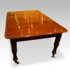 William IV mahogany 1leaf extending dining table end view