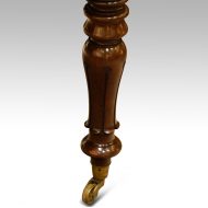 William IV mahogany 1leaf extending dining table leg