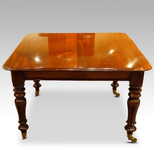William IV mahogany 1leaf extending dining table no leaf