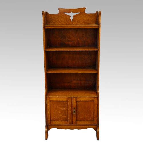 Arts and crafts open bookcase front