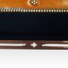 Edwardian mahogany camel back sofa under stretcher