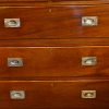 Edwardian mahogany military chest close up