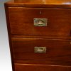 Edwardian mahogany military chest detail