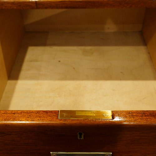 Edwardian mahogany military chest drawer