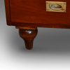 Edwardian mahogany military chest leg