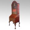 Georgian stlye walnut bureau bookcase at angle