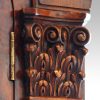Georgian stlye walnut bureau bookcase carving detail