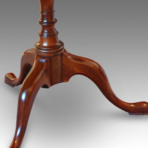 Georgian style mahogany twin pillar dining table legs