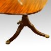 Georgian style mahogany twin pillar dining table pedestal