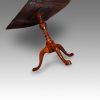 Georgian style mahogany twin pillar dining table pedestal detail