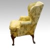 Queen Anne style wing chair side