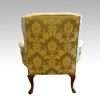 Queen Anne style wing chair rear