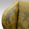 Queen Anne style wing chair detail