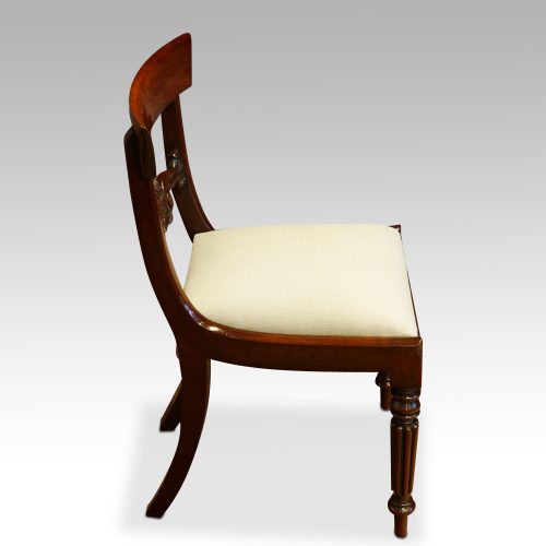 Set of 8 William IV dining chairs side