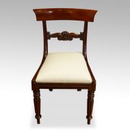 Set of 8 William IV dining chairs, single
