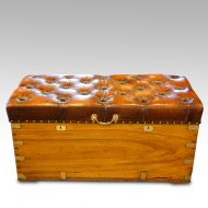 Victorian camphor campaign ottoman
