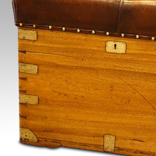 Victorian camphor campaign ottoman corners