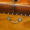 Victorian camphor wood ottoman carrying handle detail