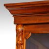 Victorian mahogany 3 door breakfront bookcase cornice