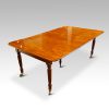 William IV mahogany extendng dining table angle