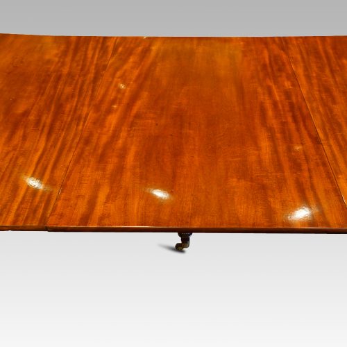 William IV mahogany extendng dining table central leaf