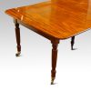 William IV mahogany extendng dining table end
