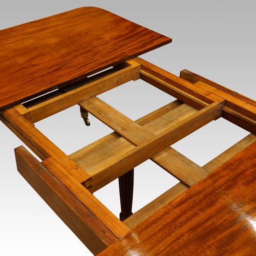 William IV mahogany extendng dining table mechanism