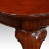 Edwardian mahogany claw and ball extending dining table top of leg