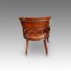 Edwardian mahogany desk chair rear