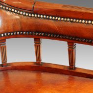 Edwardian mahogany desk chair spindle